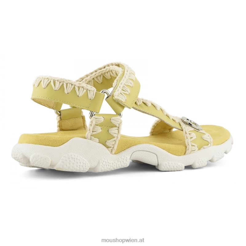 Frauen Sport-Sandalen-Rückenriemen Mou P660X199 Gelb