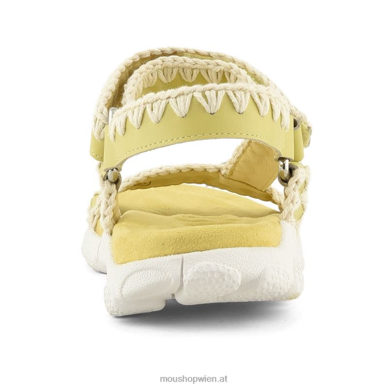 Frauen Sport-Sandalen-Rückenriemen Mou P660X199 Gelb