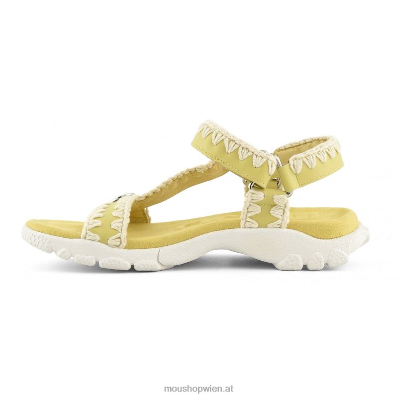 Frauen Sport-Sandalen-Rückenriemen Mou P660X199 Gelb