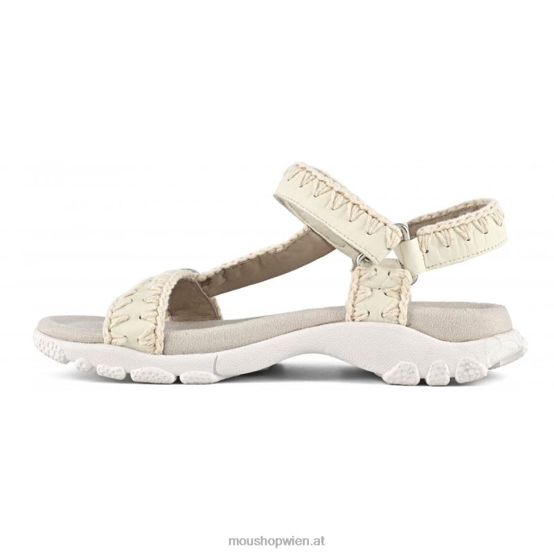 Frauen Sport-Sandalen-Rückenriemen Mou P660X203 Weiss