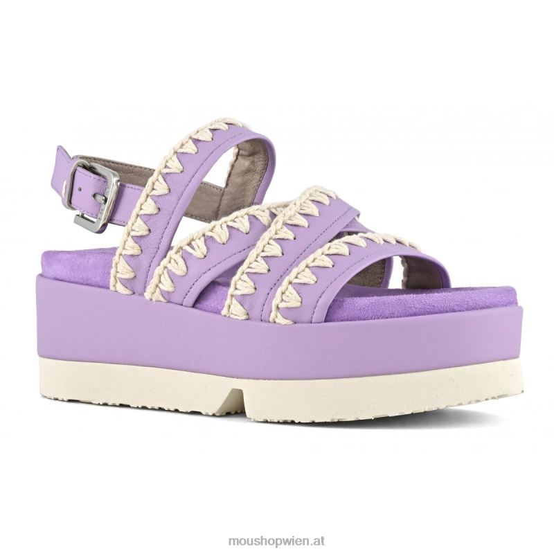 Frauen japanische Flachform Mou P660X184 lila