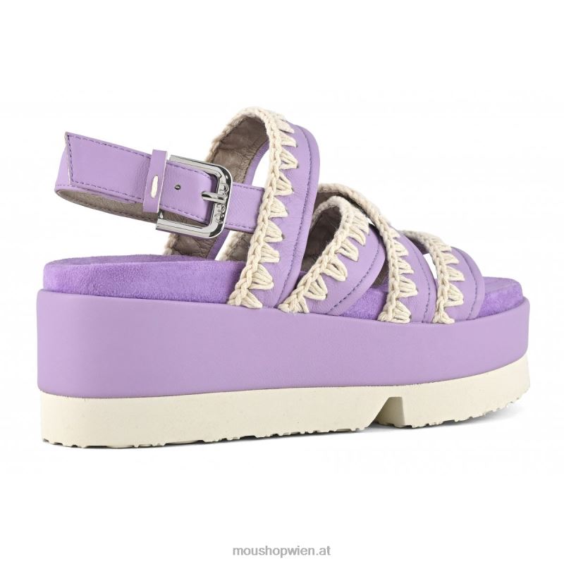 Frauen japanische Flachform Mou P660X184 lila