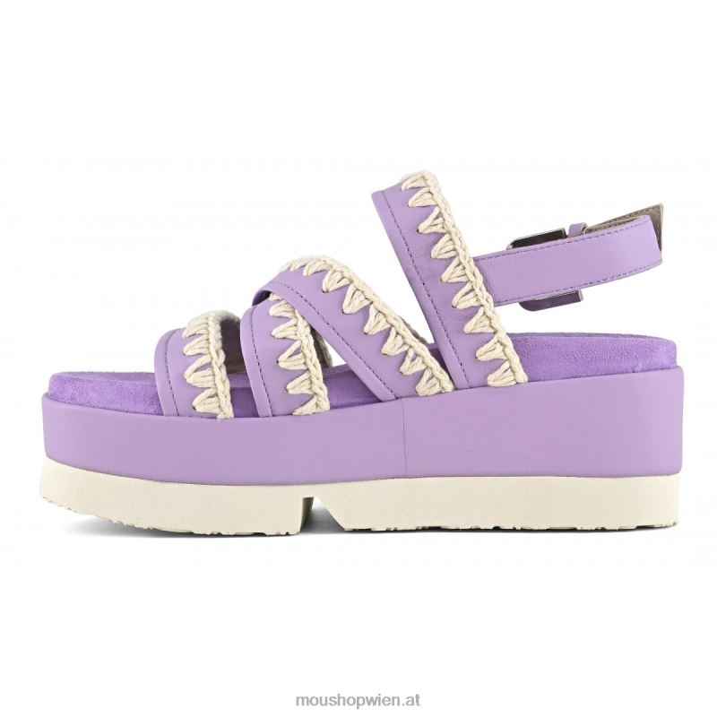 Frauen japanische Flachform Mou P660X184 lila