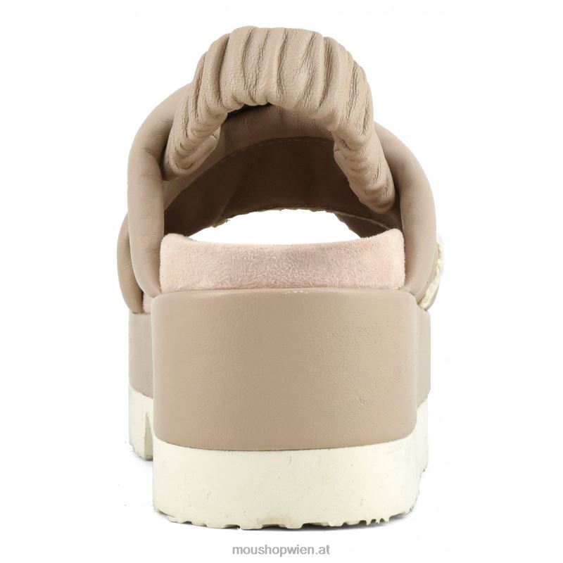 Frauen japanisches, überkreuztes Obermaterial Mou P660X191 Sand