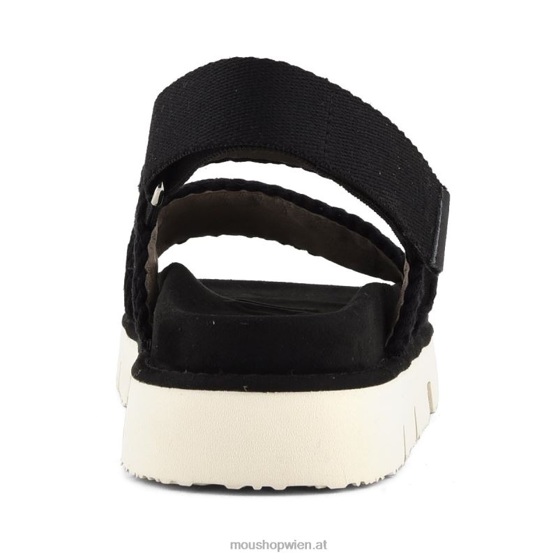 Frauen neuer Bio-Sandalen-Rückenriemen Mou P660X161 Schwarz
