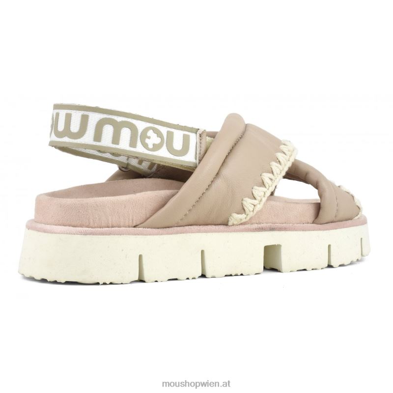 Frauen neues Bio-Criss-Cross-Obermaterial Mou P660X154 Sand