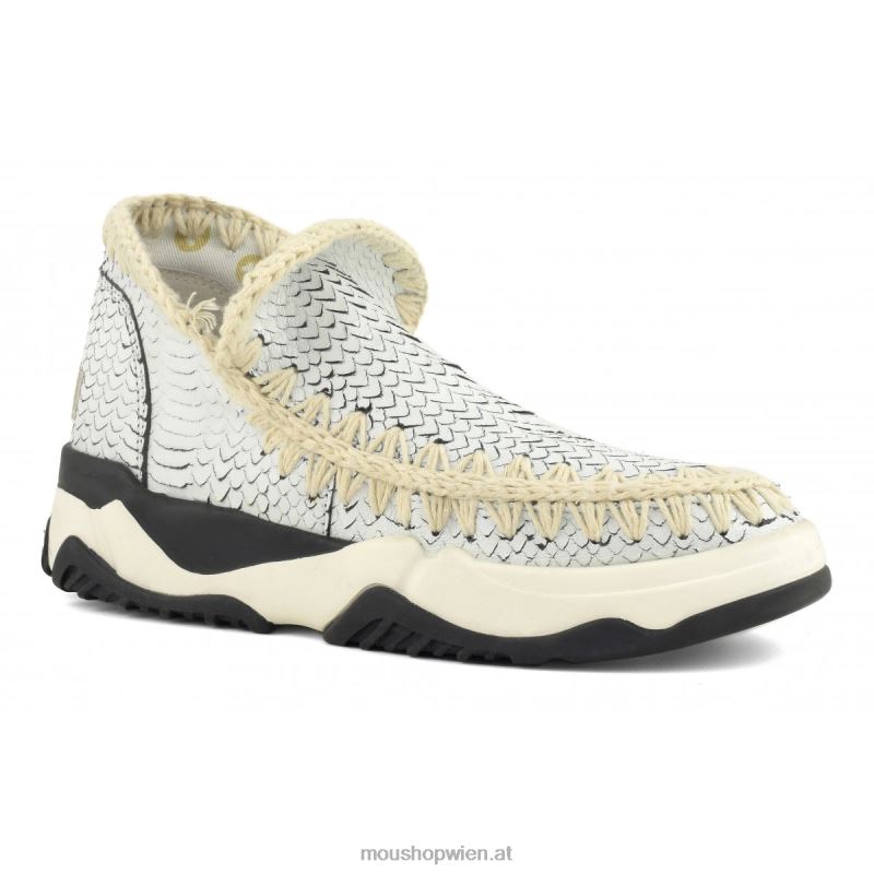 Frauen Eskimo-Trainer aus Spezialleder Mou P660X66 Weiss