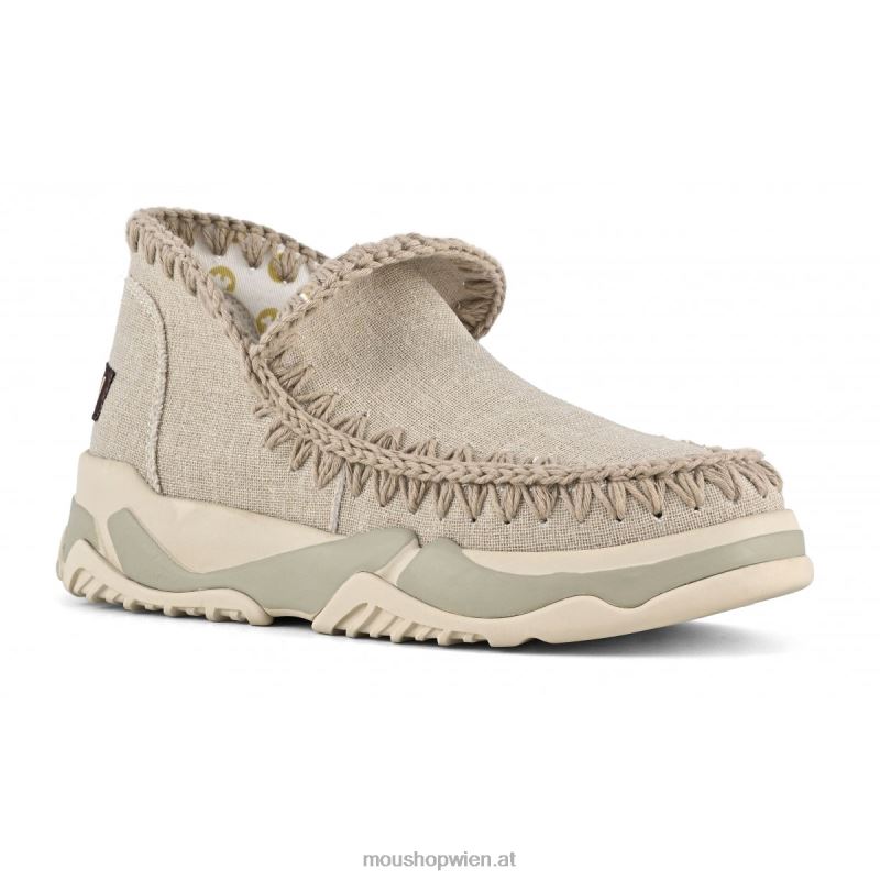 Frauen Gewebtes Eskimo-Trainer-Etikett Mou P660X62 Sand