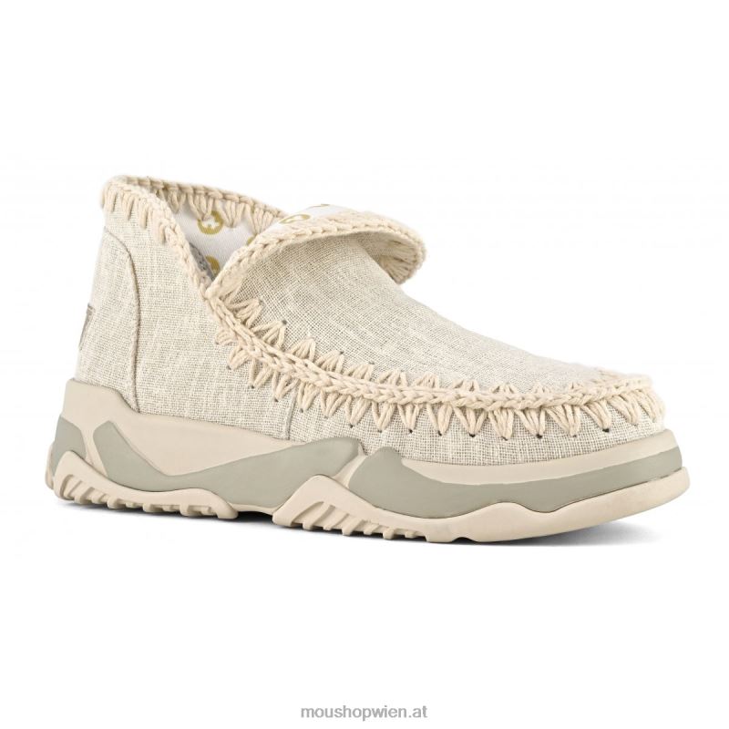 Frauen Gewebtes Eskimo-Trainer-Etikett Mou P660X63 Crudo