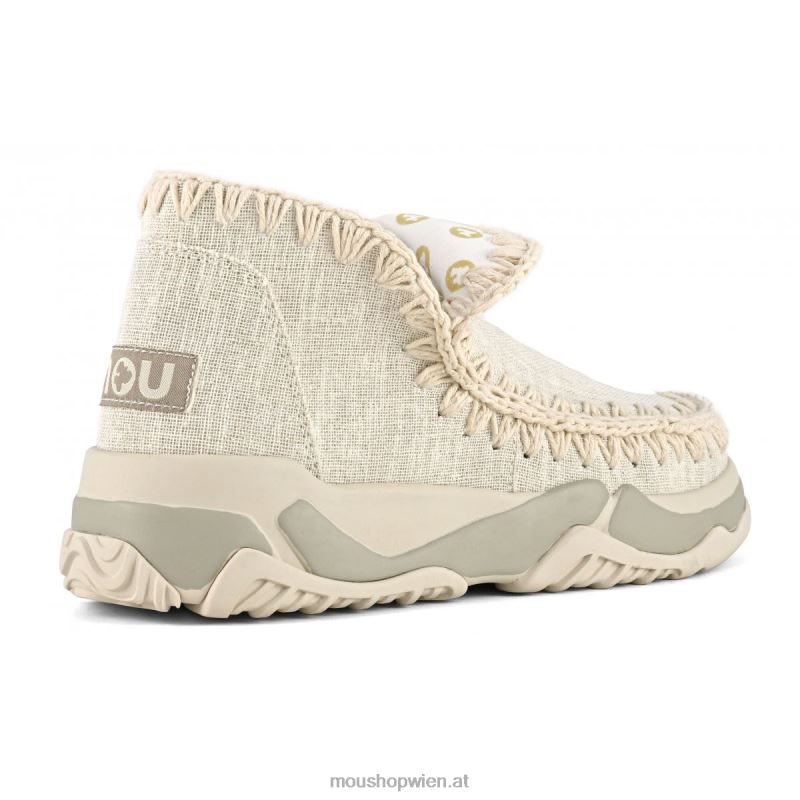 Frauen Gewebtes Eskimo-Trainer-Etikett Mou P660X63 Crudo