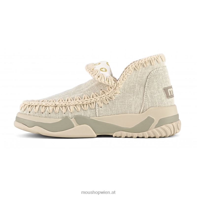 Frauen Gewebtes Eskimo-Trainer-Etikett Mou P660X63 Crudo