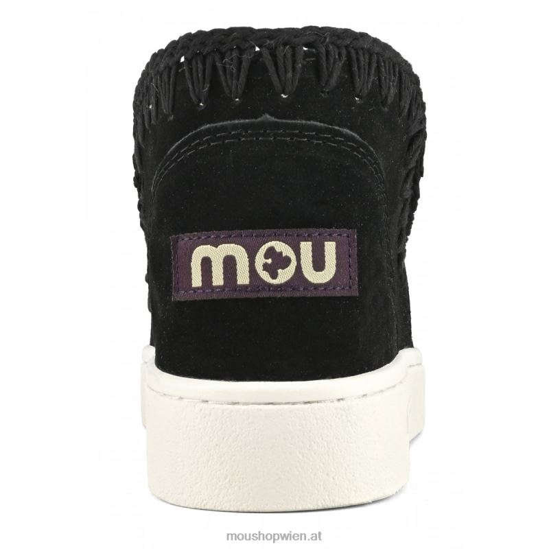 Frauen Sommer-Eskimo-Sneaker Mou P660X6 Schwarz