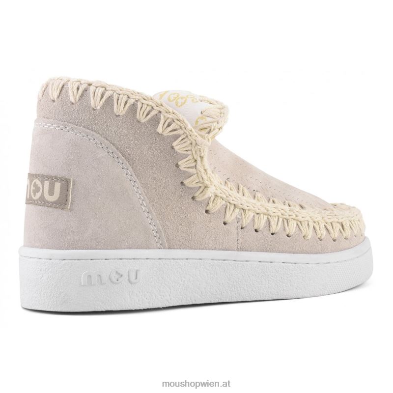 Frauen Sommer-Eskimo-Sneaker Mou P660X8 Kreide