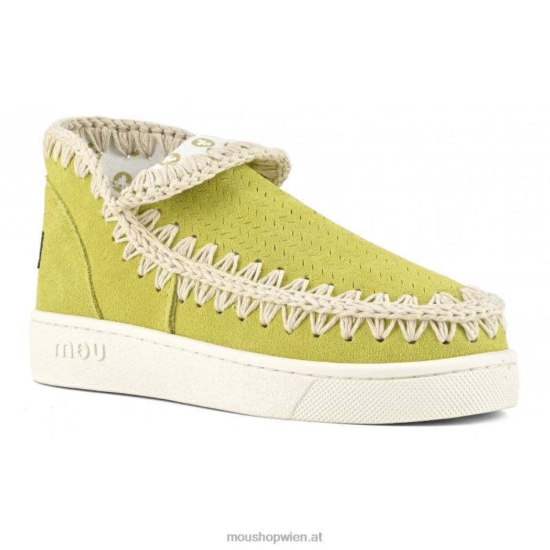 Frauen Sommer-Eskimo-Sneaker Mou P660X9 Kalk