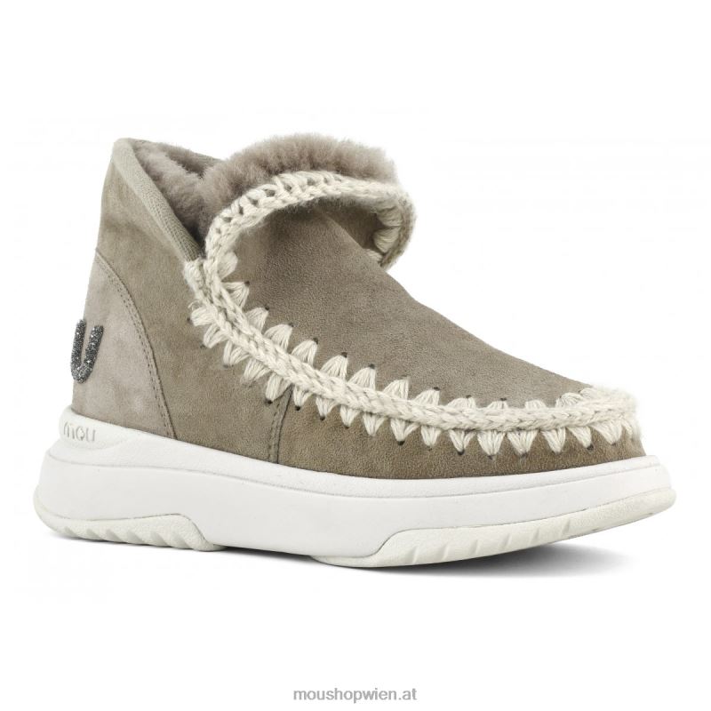 Frauen Eskimo-Jogger-Glitzer-Logo Mou P660X758 Elefantengrau