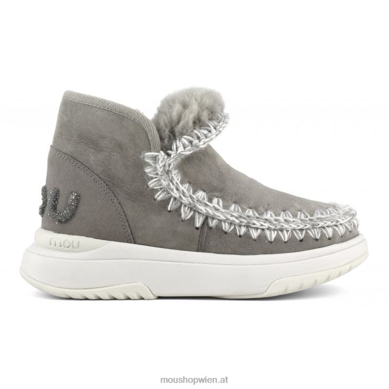 Frauen Eskimo-Jogger-Glitzer-Logo Mou P660X759 neues Grau