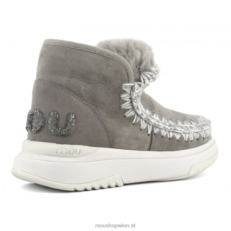 Frauen Eskimo-Jogger-Glitzer-Logo Mou P660X759 neues Grau