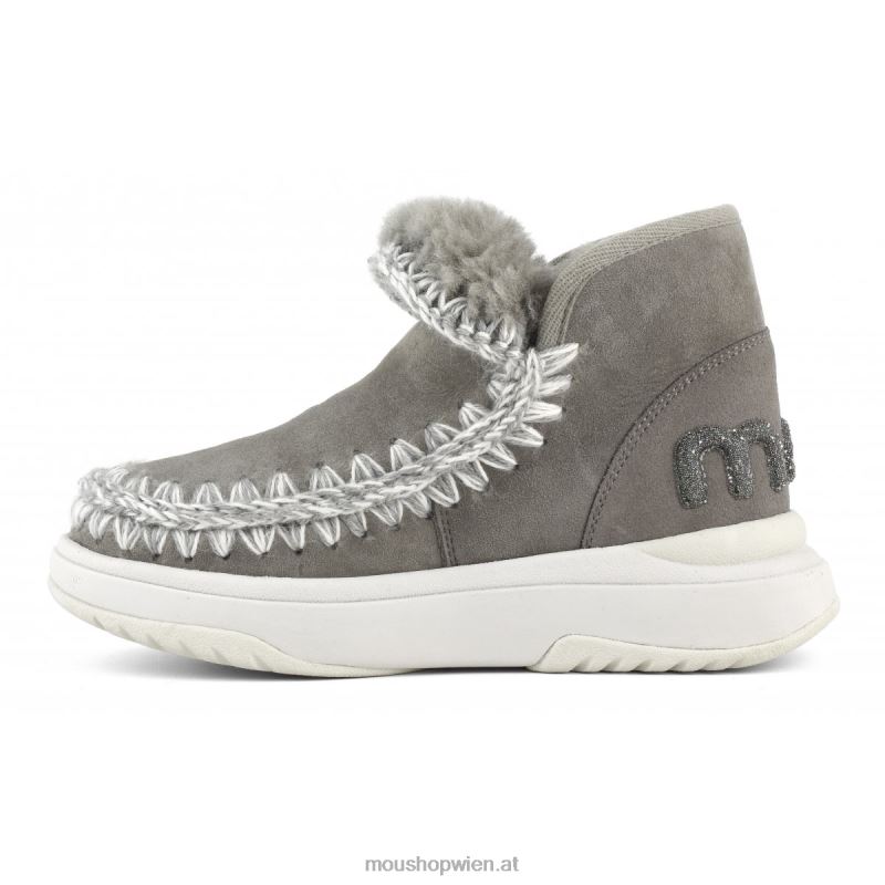 Frauen Eskimo-Jogger-Glitzer-Logo Mou P660X759 neues Grau