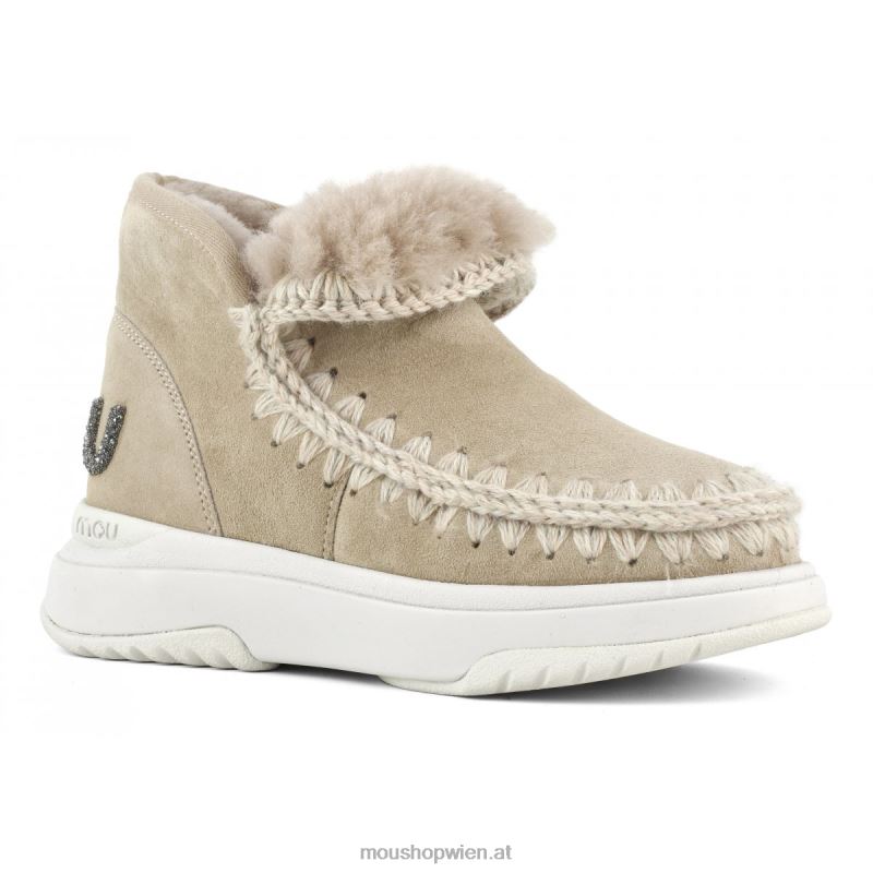 Frauen Eskimo-Jogger-Glitzer-Logo Mou P660X760 Kamel