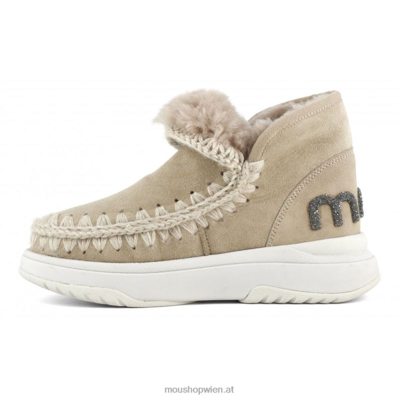 Frauen Eskimo-Jogger-Glitzer-Logo Mou P660X760 Kamel