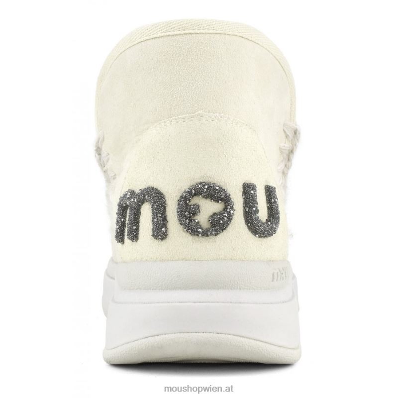 Frauen Eskimo-Jogger-Glitzer-Logo Mou P660X761 Vanille
