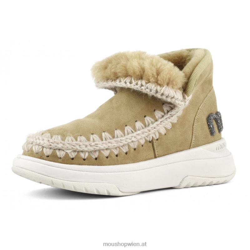 Frauen Eskimo-Jogger-Glitzer-Logo Mou P660X762 Tabak