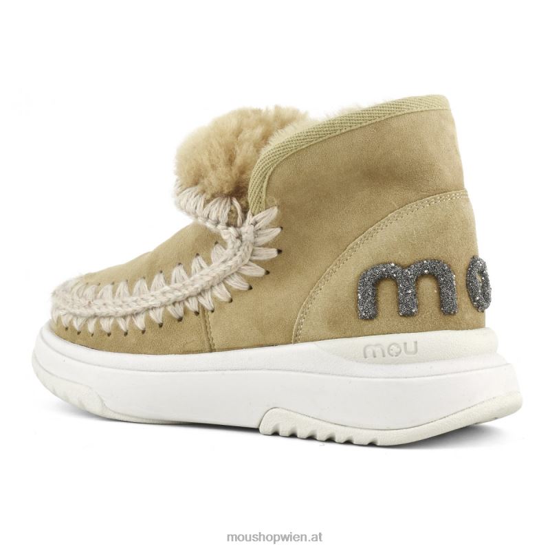 Frauen Eskimo-Jogger-Glitzer-Logo Mou P660X762 Tabak