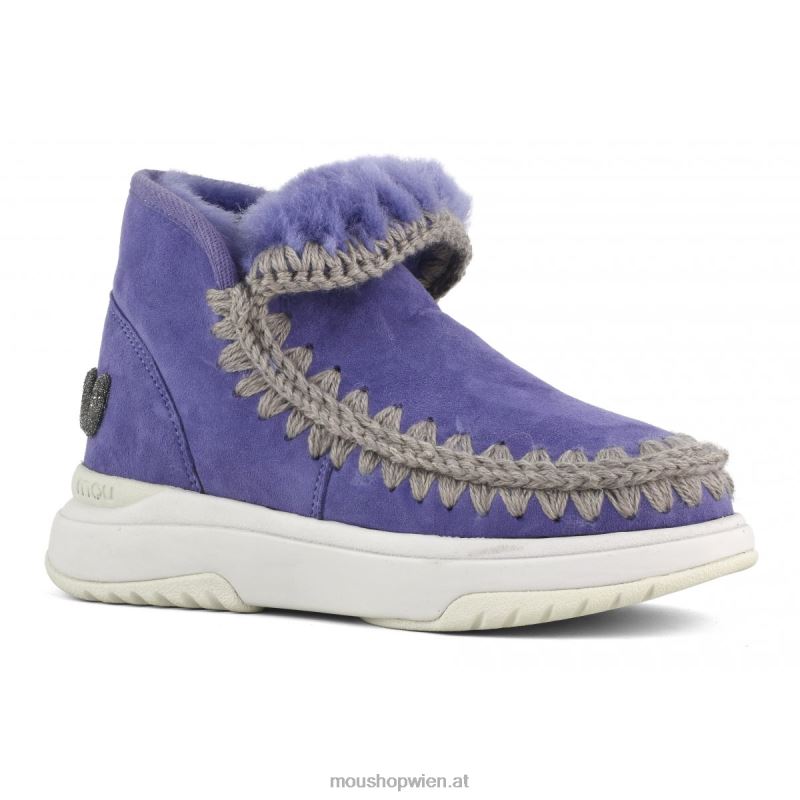 Frauen Eskimo-Jogger-Glitzer-Logo Mou P660X764 Dämmerungsviolett