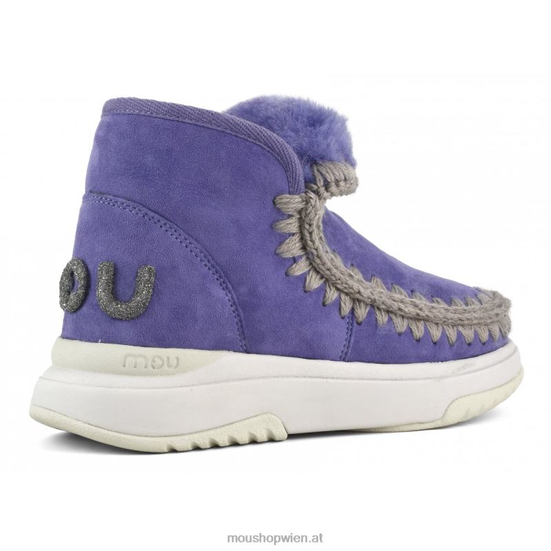 Frauen Eskimo-Jogger-Glitzer-Logo Mou P660X764 Dämmerungsviolett