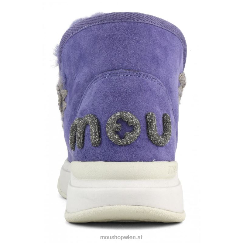 Frauen Eskimo-Jogger-Glitzer-Logo Mou P660X764 Dämmerungsviolett