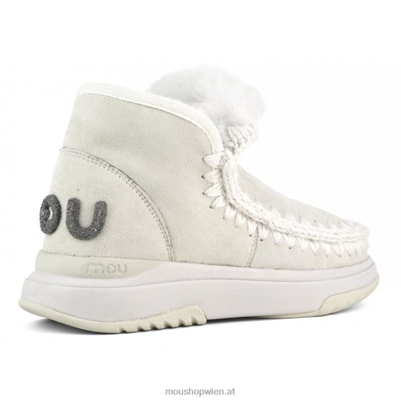 Frauen Eskimo-Jogger-Glitzer-Logo Mou P660X765 Weißbirke