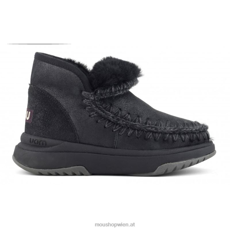 Frauen Eskimo-Jogger Mou P660X755 rissig schwarz/grau