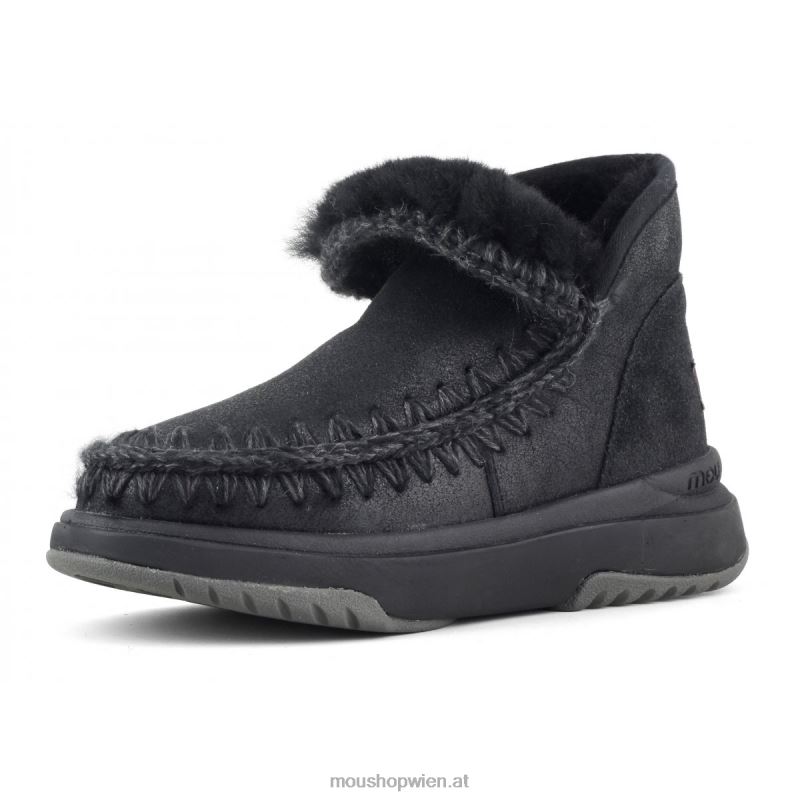 Frauen Eskimo-Jogger Mou P660X755 rissig schwarz/grau