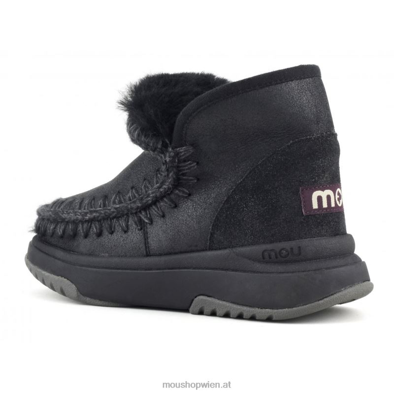 Frauen Eskimo-Jogger Mou P660X755 rissig schwarz/grau