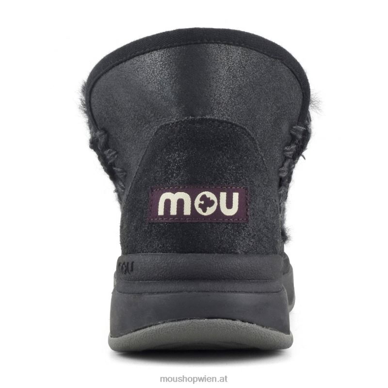 Frauen Eskimo-Jogger Mou P660X755 rissig schwarz/grau