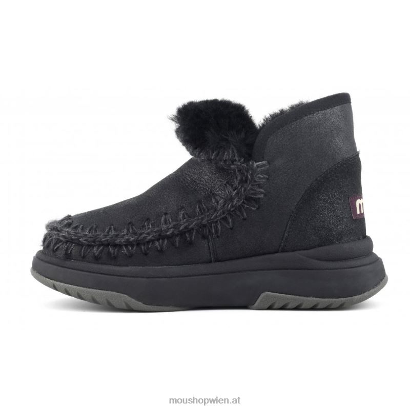 Frauen Eskimo-Jogger Mou P660X755 rissig schwarz/grau