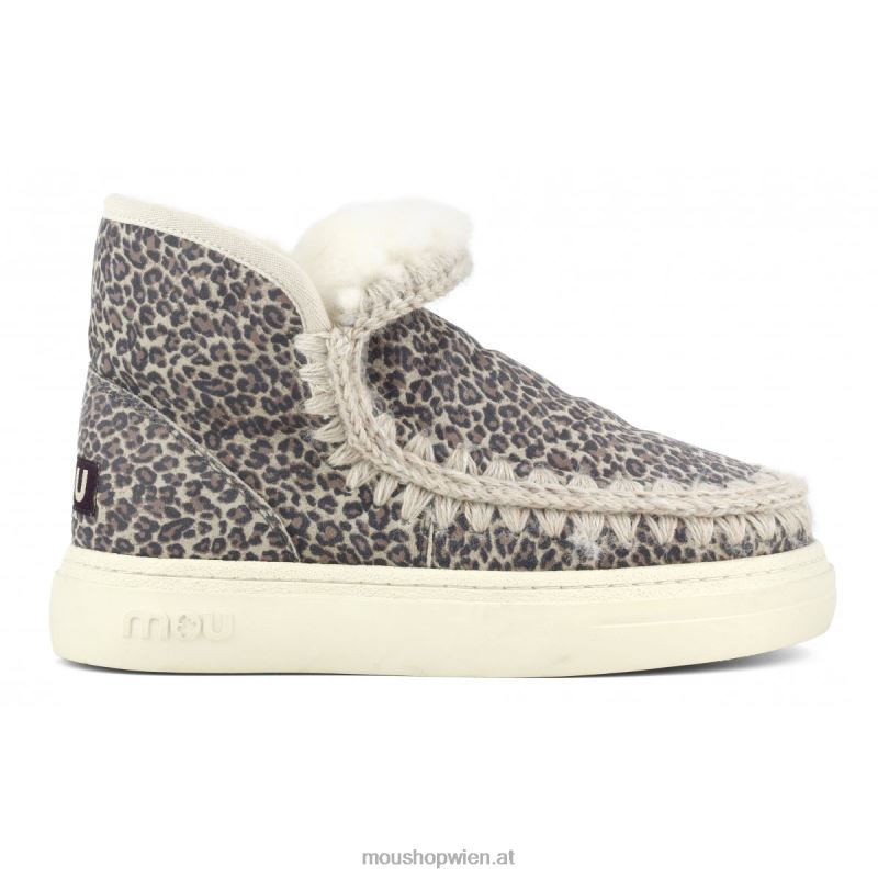 Frauen Eskimo-Sneaker Bold 738 Mou P660X738 kleines Gepardenleder