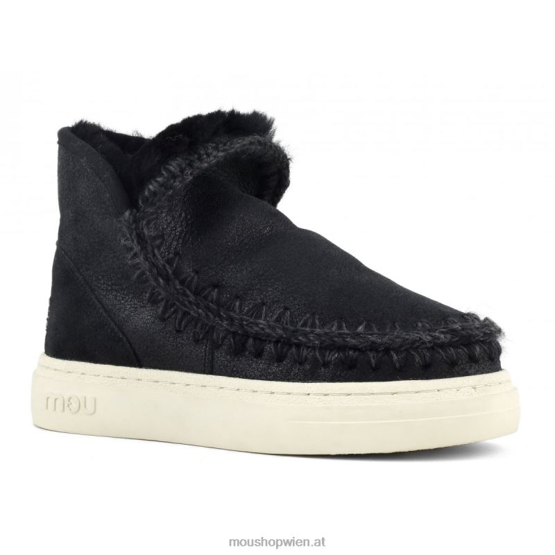 Frauen Eskimo-Sneaker Bold 743 Mou P660X746 rissig schwarz/grau