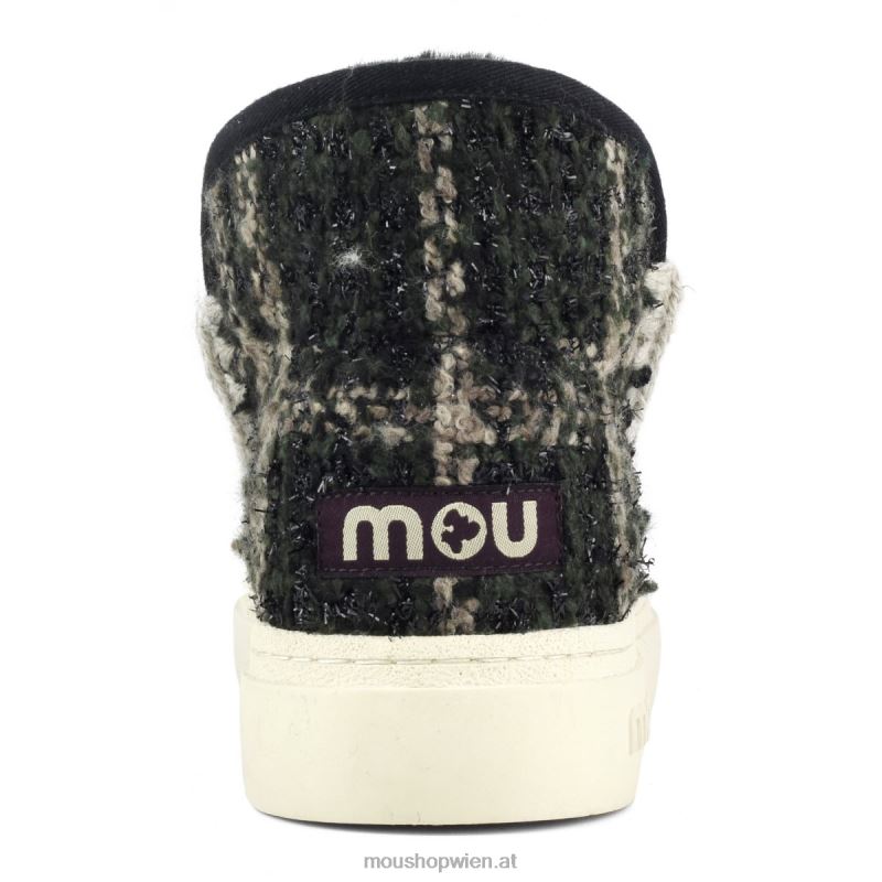 Frauen Eskimo-Sneaker Bold 749 Mou P660X753 Tartan-Lurex-Grün