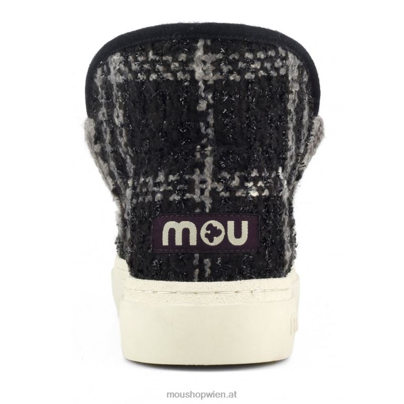 Frauen Eskimo-Sneaker Bold 749 Mou P660X754 Tartan Lurex schwarz-weiß