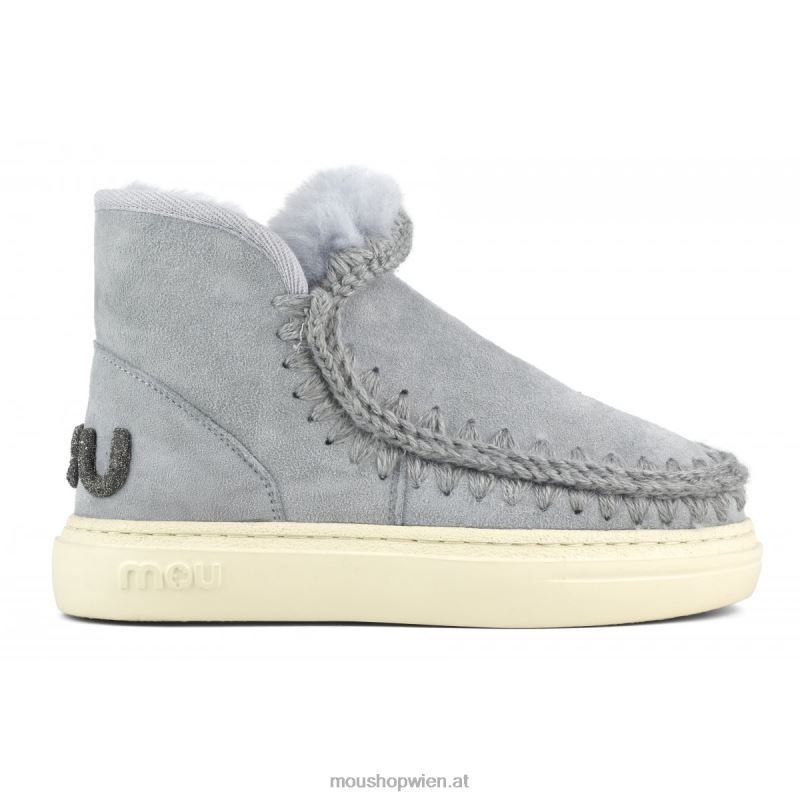 Frauen Eskimo-Sneaker mit auffälligem Glitzer-Logo Mou P660X736 vereistes Meer