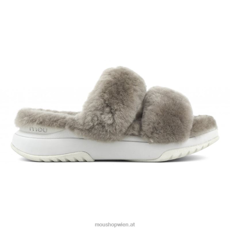 Frauen Jogger-Slipper Mou P660X504 Elefantengrau