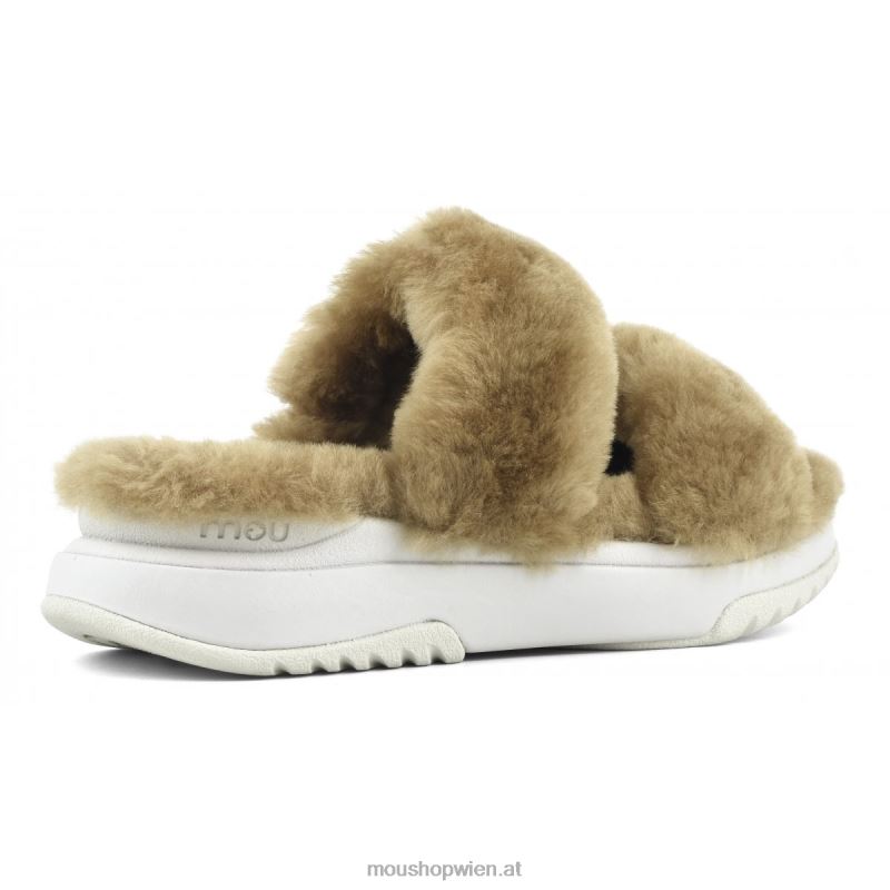 Frauen Jogger-Slipper Mou P660X505 Cognac