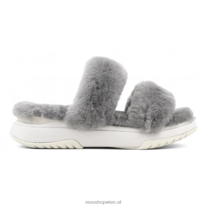Frauen Jogger-Slipper Mou P660X506 hellgrau