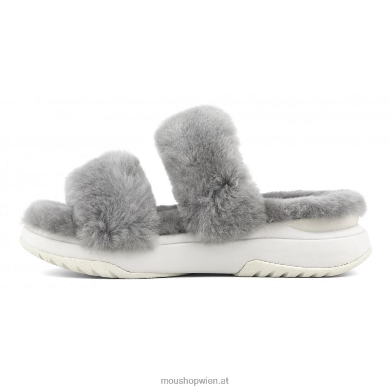 Frauen Jogger-Slipper Mou P660X506 hellgrau