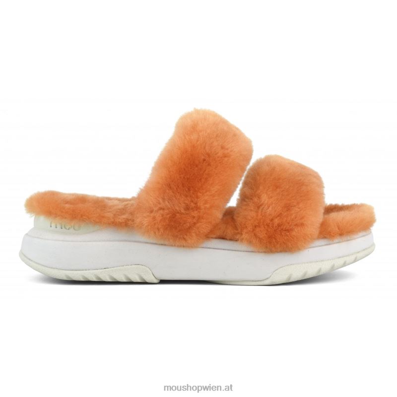 Frauen Jogger-Slipper Mou P660X507 Aprikosenorange