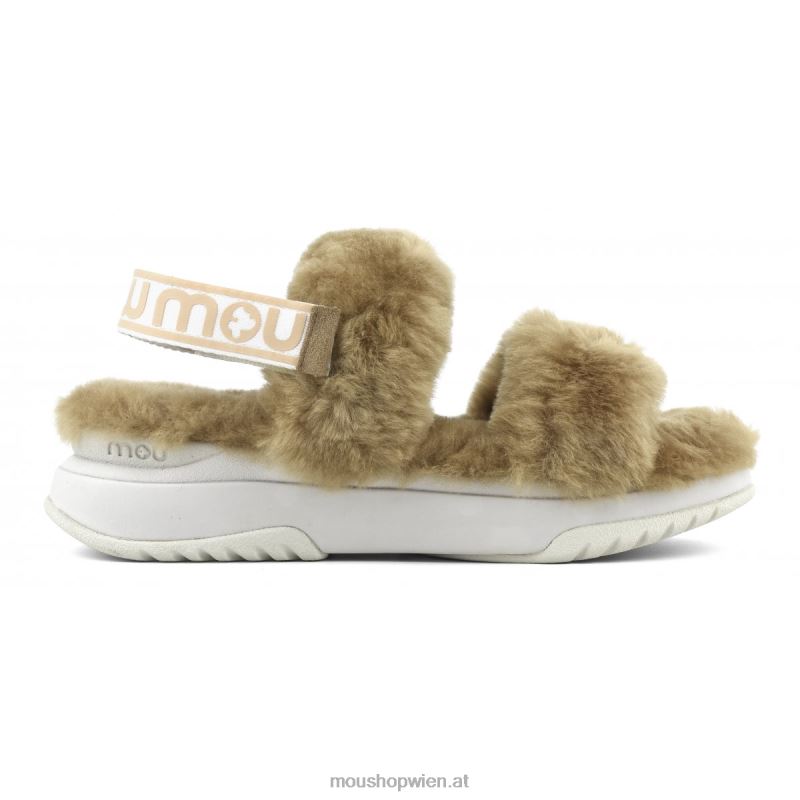 Frauen Jogger-Slipper-Rückenriemen Mou P660X512 Cognac