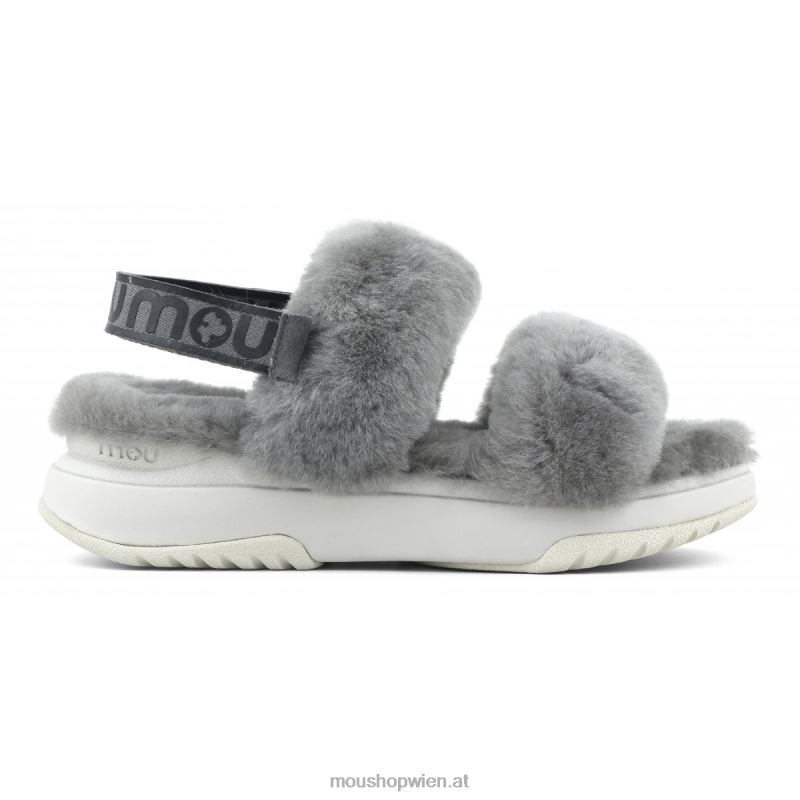 Frauen Jogger-Slipper-Rückenriemen Mou P660X513 hellgrau