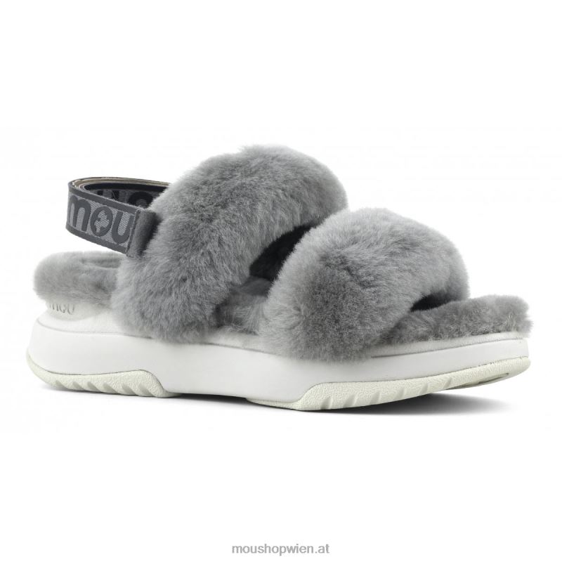 Frauen Jogger-Slipper-Rückenriemen Mou P660X513 hellgrau