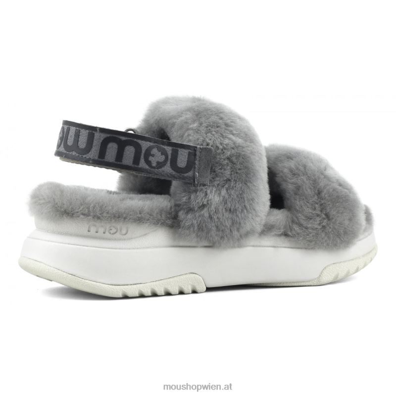 Frauen Jogger-Slipper-Rückenriemen Mou P660X513 hellgrau